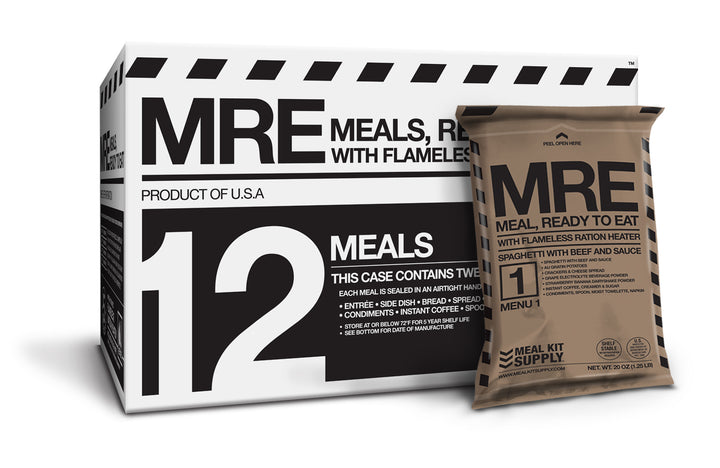 MKA-001 Pre-Order January 2025 | MRE 12-Pack 3-Course with Flameless Ration Heaters-Meal Kit Supply-Meal Kit Supply