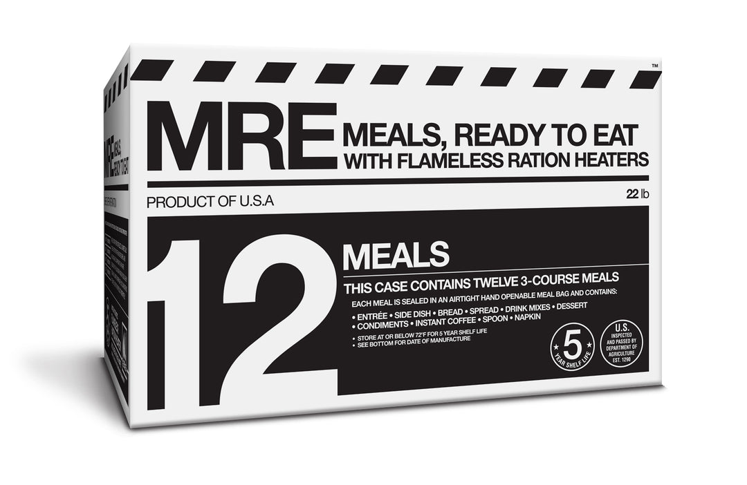 MKA-001 Ready-to-Ship | MRE 12-Pack 3-Course with Flameless Ration Heaters-Meal Kit Supply-Meal Kit Supply