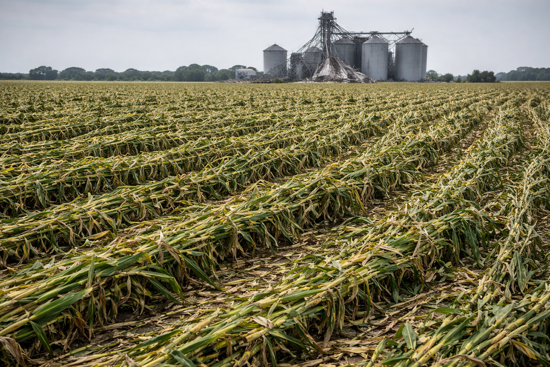 US Food Supply Disaster Series: Midwest Derecho (August 2020, Iowa and Central U.S.)