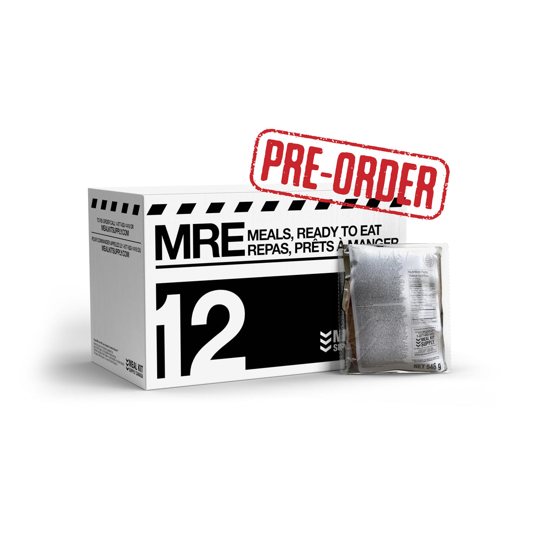 MKA-001 Pre-Order March 2025 | MRE 12-Pack 3-Course with Flameless Ration Heaters-MRE-Meal Kit Supply-Meal Kit Supply