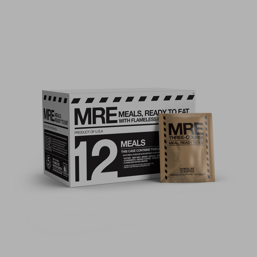 MKA-001 Ready-to-Ship | MRE 12-Pack 3-Course with Flameless Ration Heaters-Meal Kit Supply-Meal Kit Supply