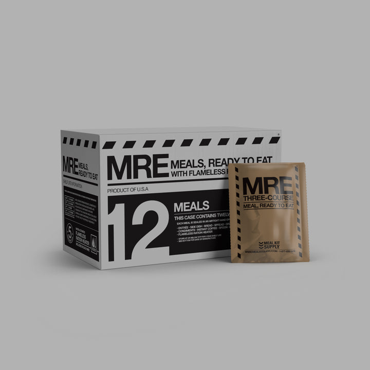 MKA-001 Ready-to-Ship | MRE 12-Pack 3-Course with Flameless Ration Heaters-Meal Kit Supply-Meal Kit Supply